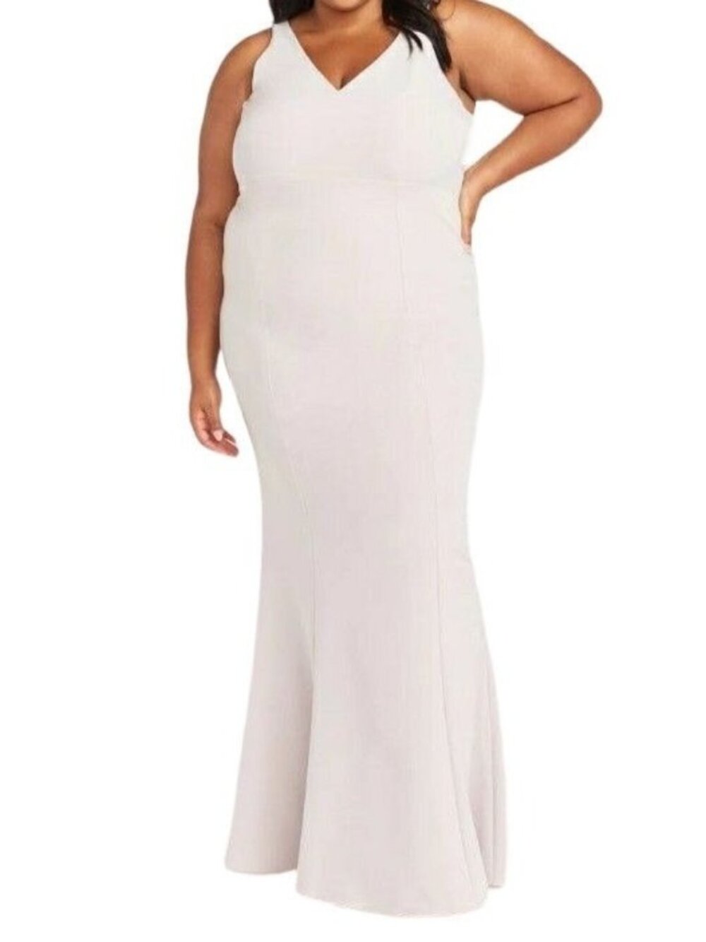 Show Me Your MuMu Morgan Gown Vintage Rose Stretch Crepe Women XXL
